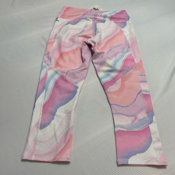 NWT Fabletics High Waisted Ombré Printed Powerhold Crop Leggings Size Medium New - Picture 8 of 9